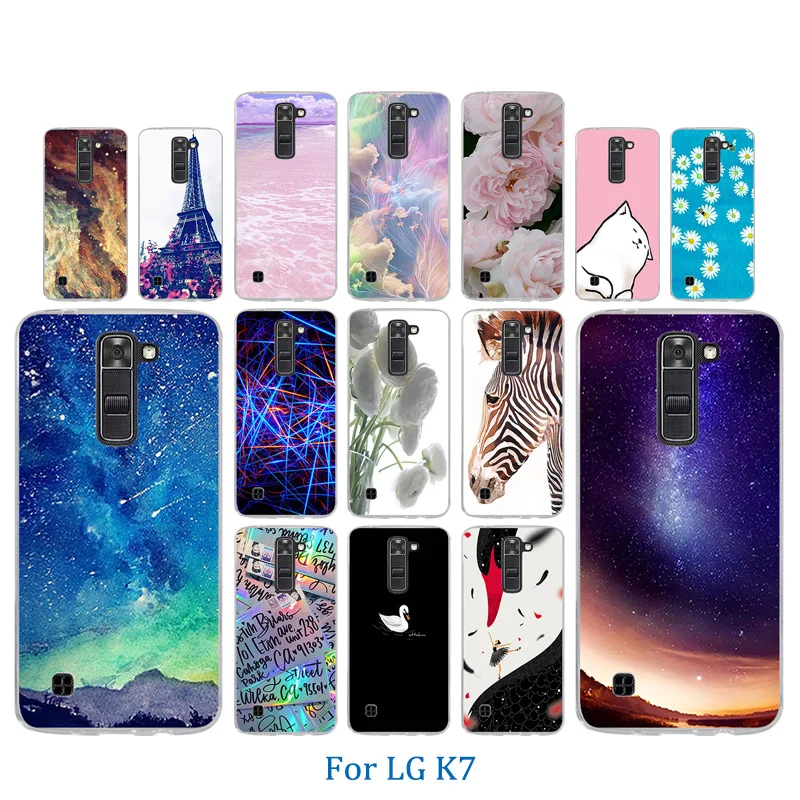 Мягкая силиконовая задняя крышка с рисунком Пинки для LG K7/Tribute 5 LS675/X210 X210DS чехол