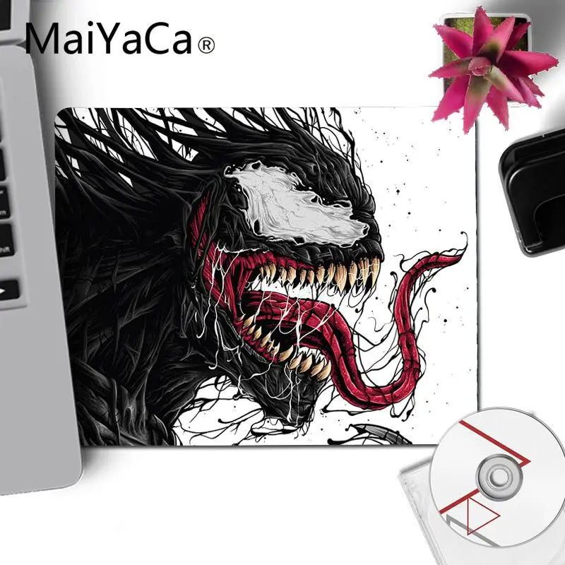 Maiyaca Marvel Venom комфортный маленький коврик для мыши игровой резиновый коврик для мыши ПК компьютерный игровой коврик для мышки с аниме коврики для мыши - Цвет: No Lock Edge25x29cm