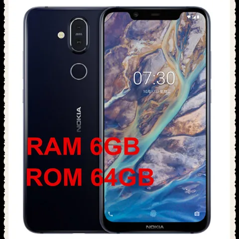 Nokia RAM 64G ROM Dual Sim Unlocked Android Mobile Phone LTE 6 18   Camera Octa Core 3500mAh Fingerprint Snapdragon 710