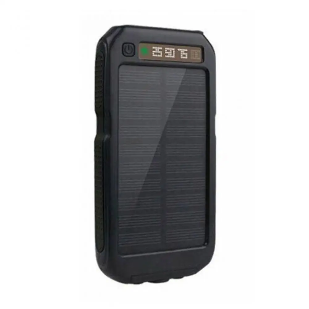 30000 мАч солнечная батарея Внешний аккумулятор внешний аккумулятор 2 USB ЖК-дисплей внешний аккумулятор портативный мобильный телефон зарядное устройство Внешний аккумулятор