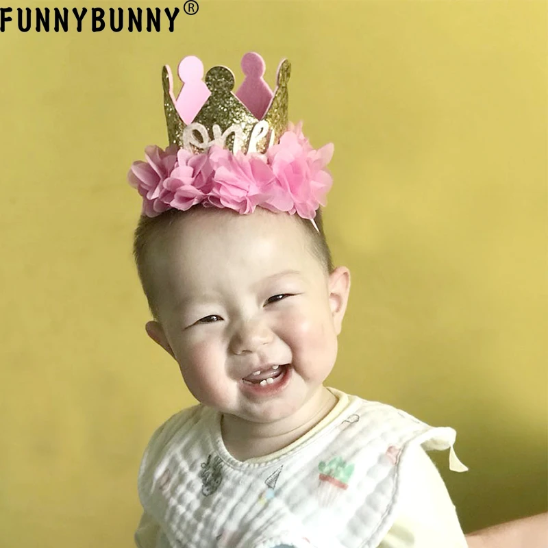 FUNNYBUNNY/шапка для первого дня рождения милая детская корона тиара принцессы