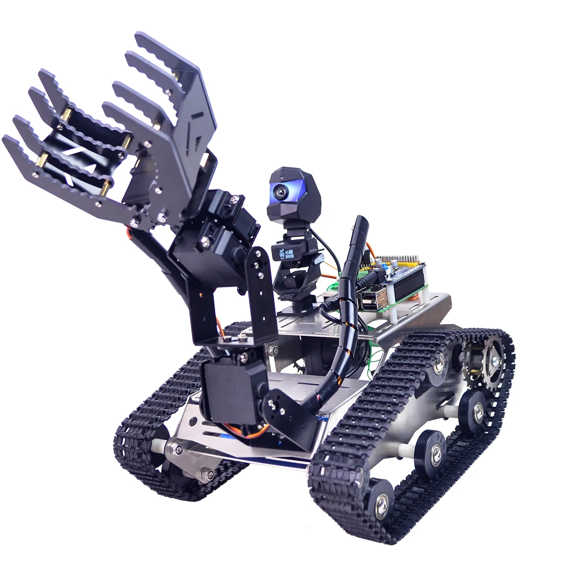Программируемый TH WiFi FPV Танк умный робот автомобильный комплект с рукояткой для Arduino MEGA Line Patrol препятствие Избегайте версии большой/маленький коготь