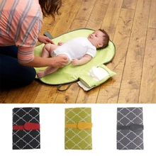 Детские подгузники пеленки изменение сцепления коврик Складная Сумка-подкладка кошелек стиль