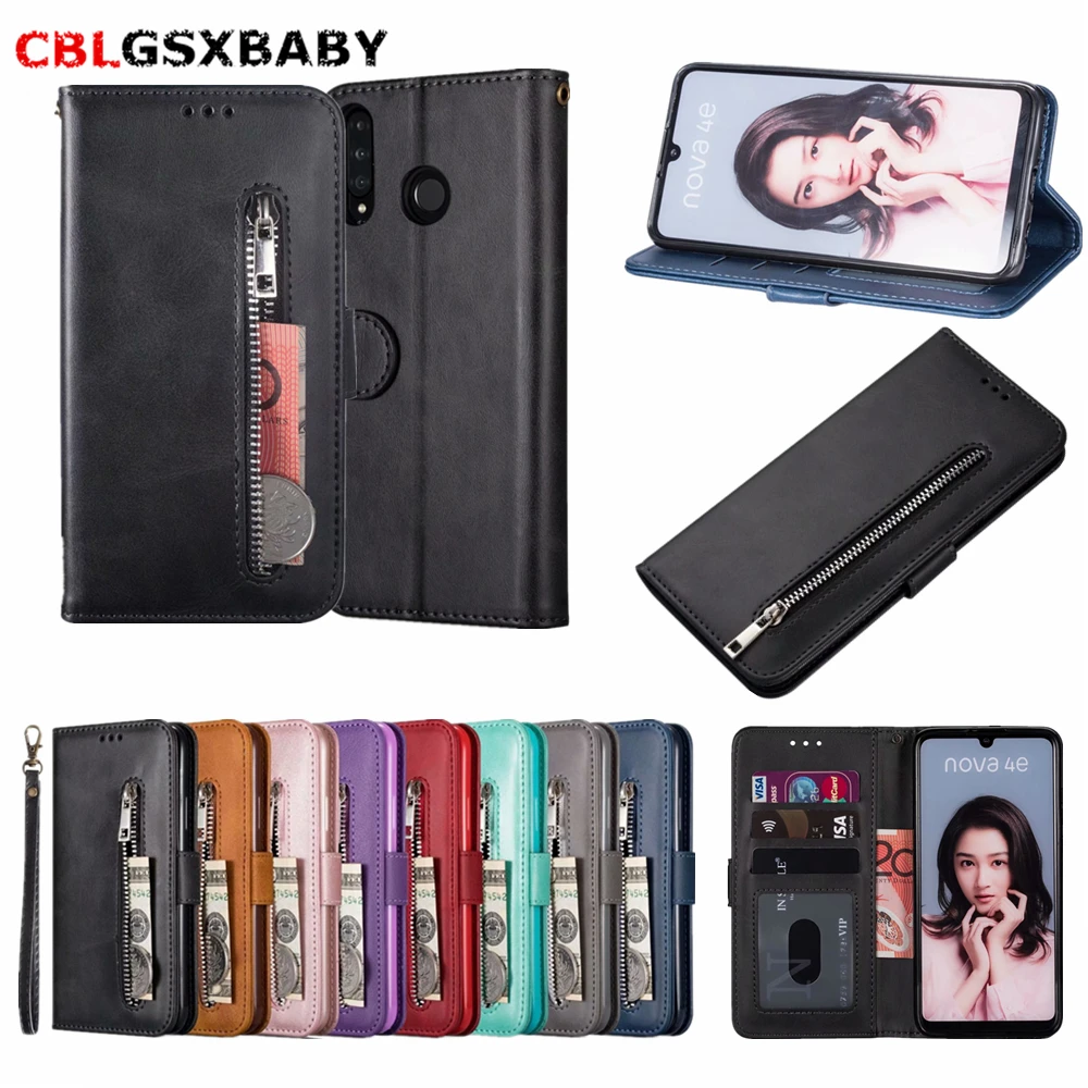 

Zipper Wallet Leather Case For Huawei P20 P30 Pro Lite Flip Phone Case Cover For Huawei Mate 20 10 Lite Y7 Y6 P Smsrt 2019 Case