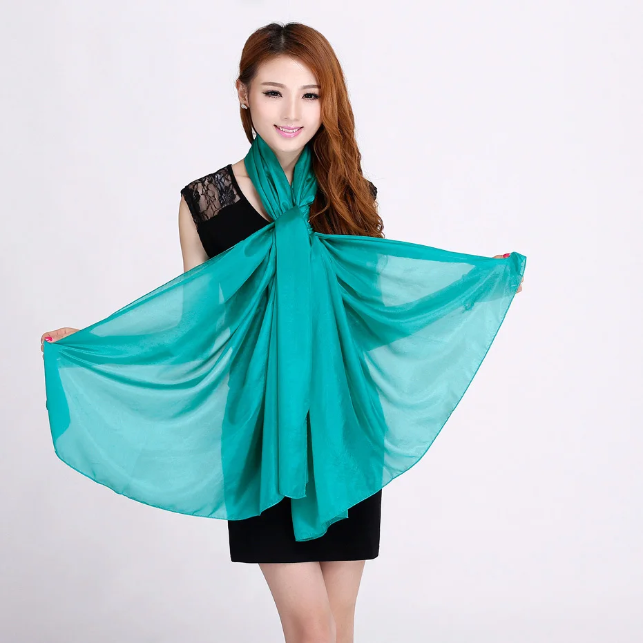 Ladies Brand Grey Mulberry Silk Scarf Shawl 180*110cm Oversize Design Female Scarves Wraps Summer Sunshade Shawls Khaki Black 3