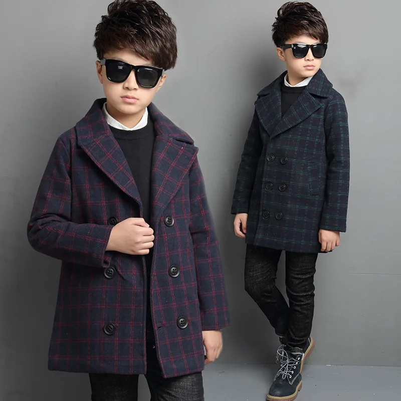 2018 spring new boys wool blends children outwear coat kids jackets 10 ...