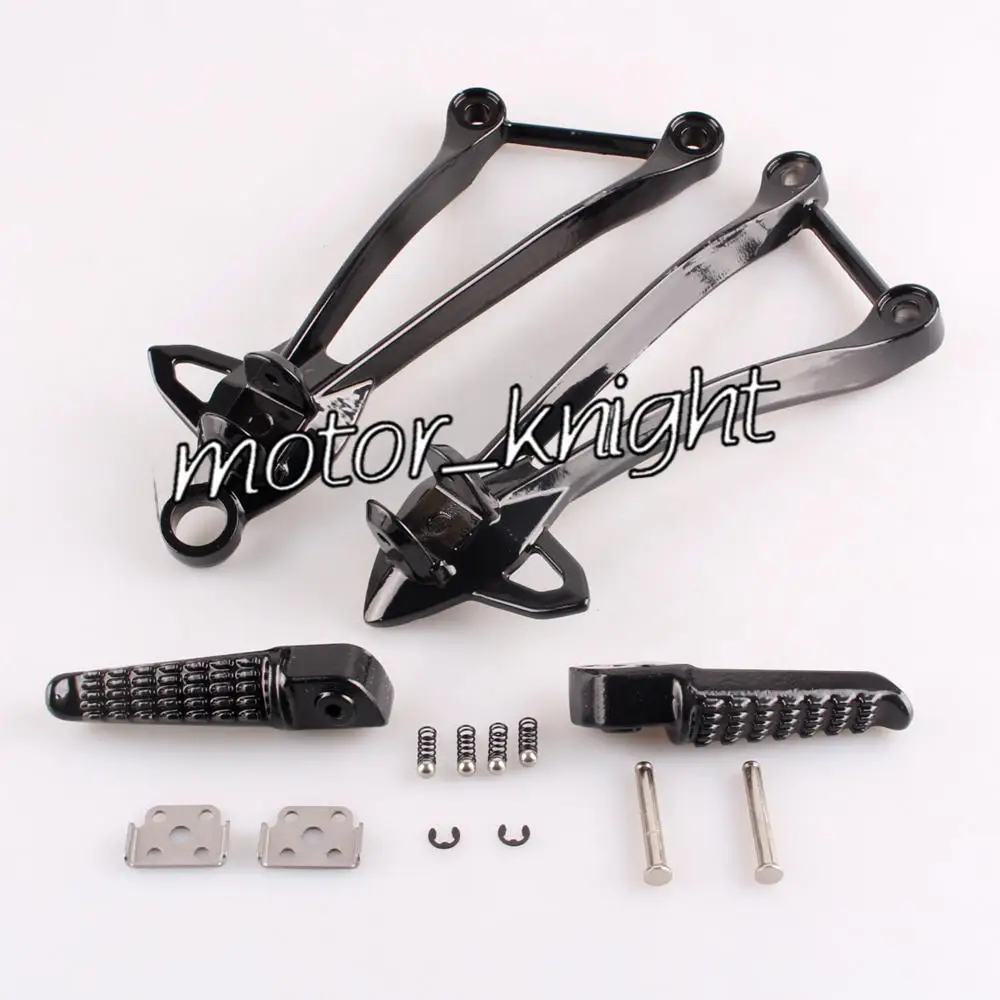 Rear Passenger Foot Pegs L&R Footrest & Brackets For Kawasaki Ninja