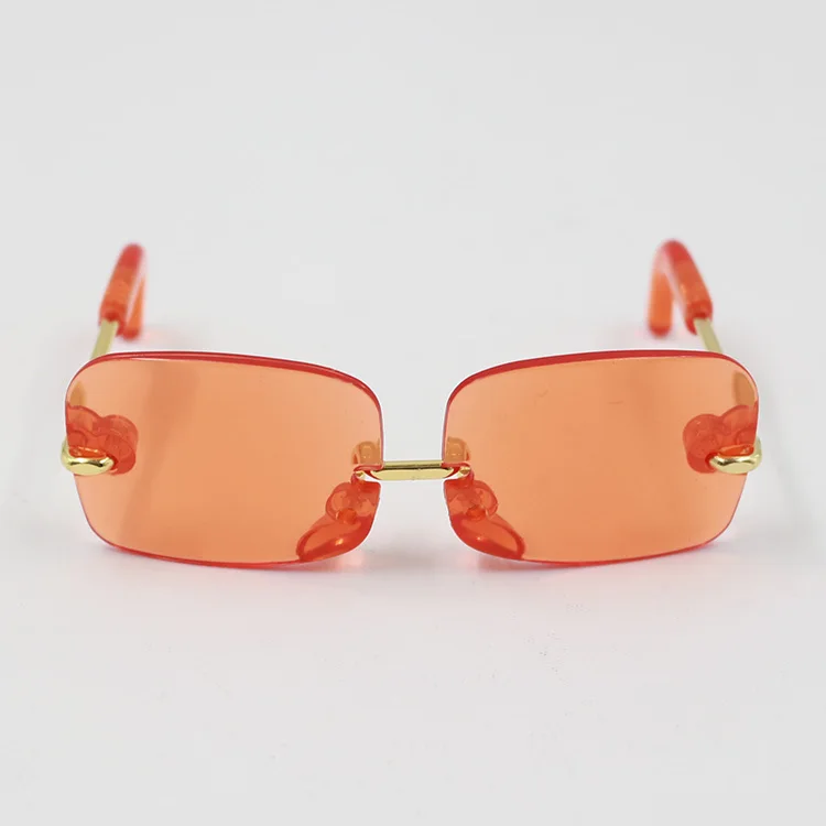 Blyth кукла ледяная Игрушка аксессуары в форме сердца очки солнцезащитные очки - Цвет: Orange