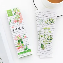 30 шт./кор. полусердечная любовь буквенные закладки маркер канцелярские принадлежности подарок реалистичные Kawaii мультфильм закладки для офиса школьные поставки