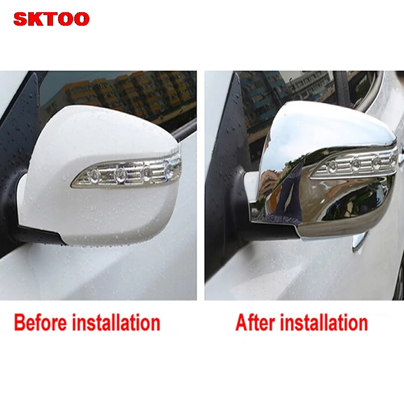 Подходит для Hyundai IX35 2010-2015 хромированная крышка зеркала заднего вида аксессуары 2