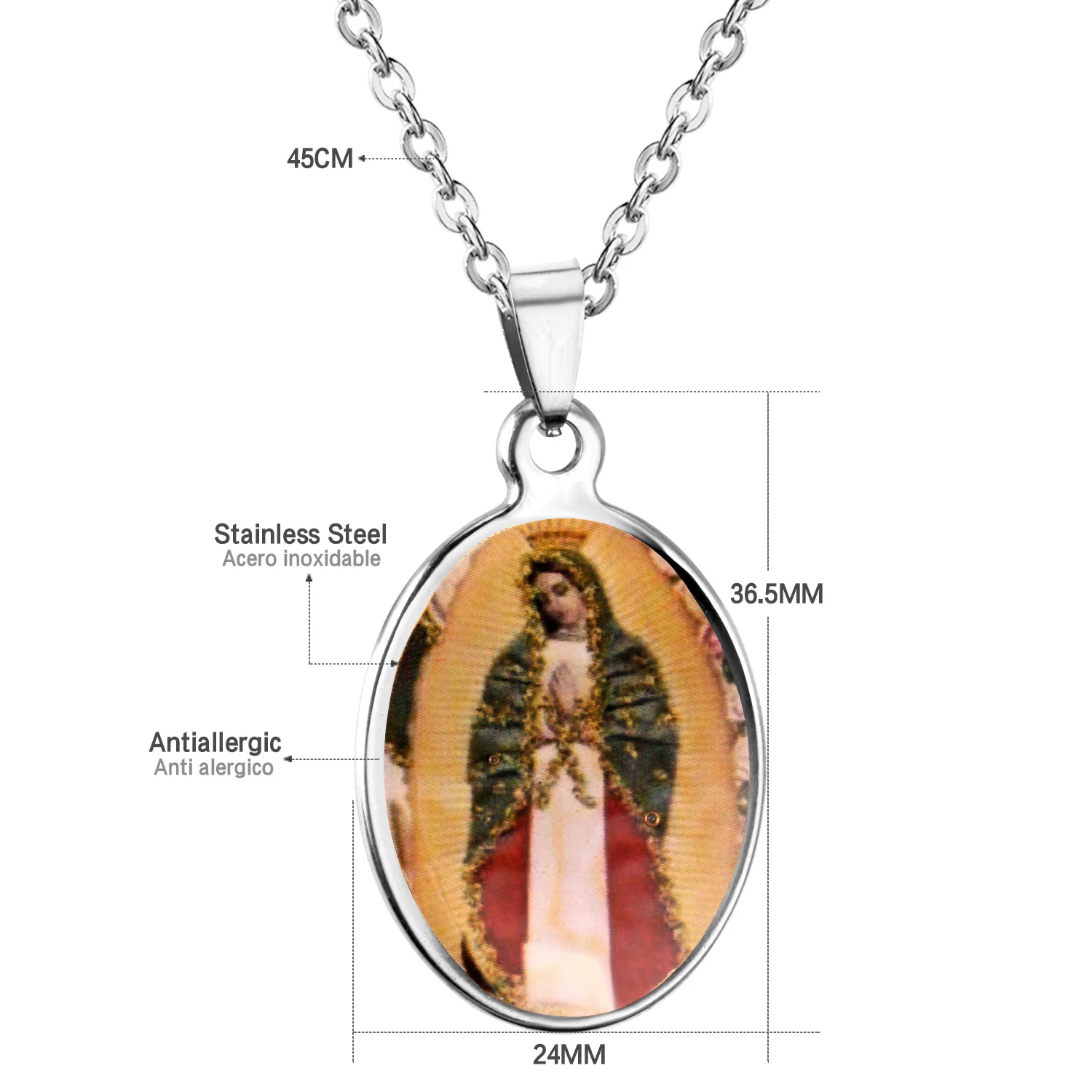 LUXUKISSKIDS 316L ожерелье из нержавеющей стали Подвеска для женщин Jewelry 107801G|Ожерелья с