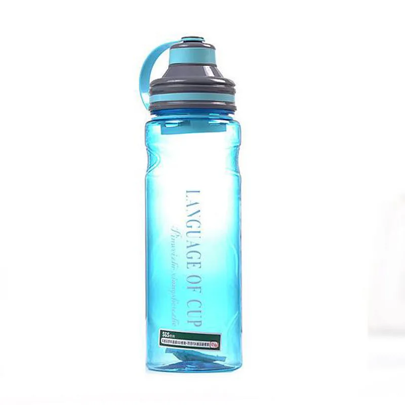 YiHAO 500 мл новые пластиковые удобные спортивные бутылки для воды для любителей общего транспортного средства герметичная Автоматическая пряжка бутылка для воды