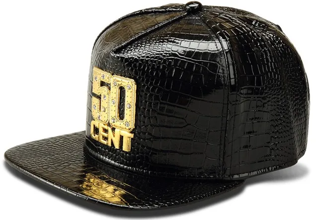 50 Cent Baseball Hat Leather Cap 