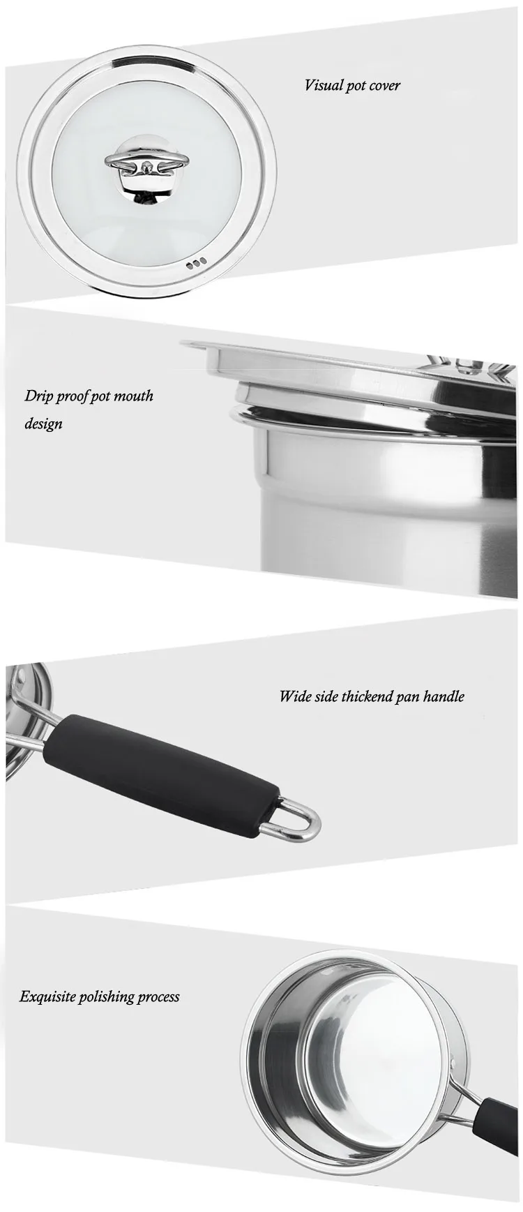 Stainless steel sauce pan