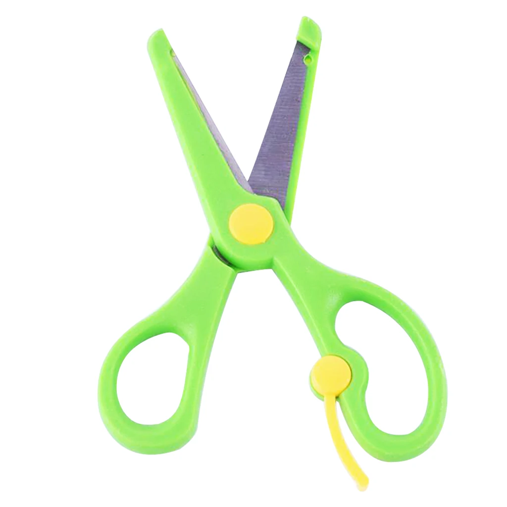 Paper Cutting Scissors Kids DIY Craft Protective Left Right Hand Scissors