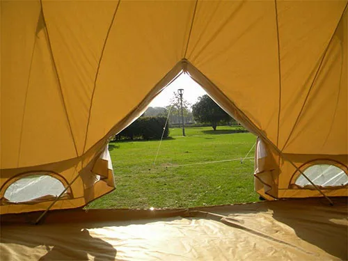 4*6 метров роскошный glamping Палатка Водонепроницаемый хлопковый холст