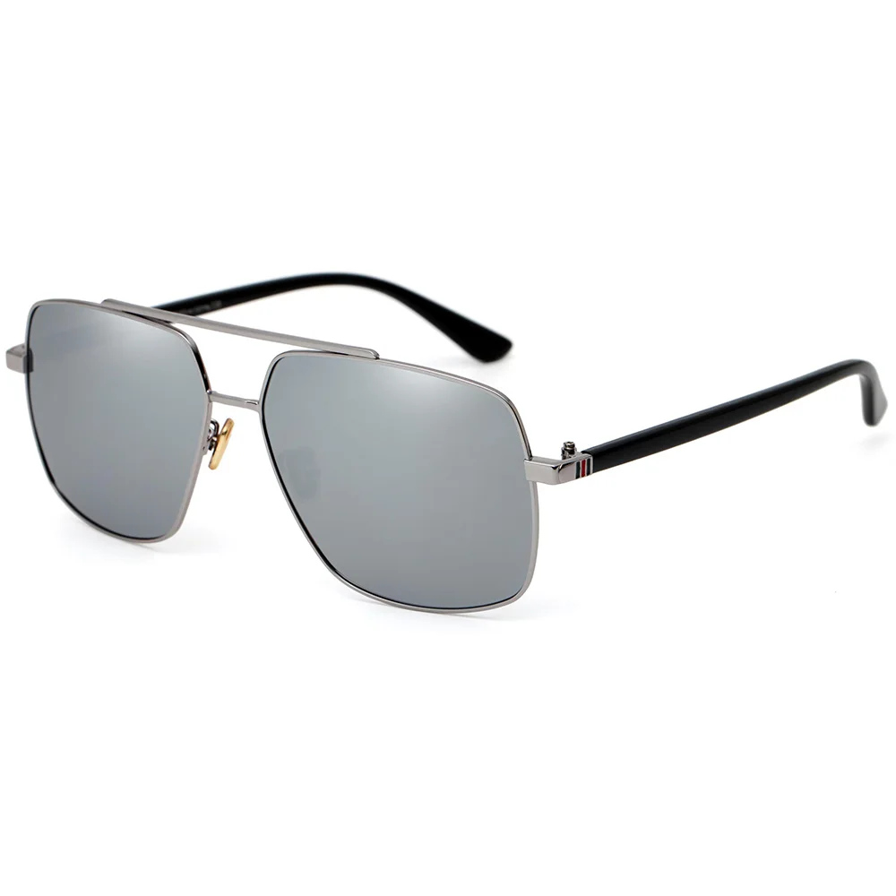 Raydem Новые поляризационные солнцезащитные очки для мужчин сплав рамка водители солнцезащитные очки Мужские Женские уличные очки для рыбалки oculos de sol - Цвет линз: Silver Silver