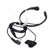 Baofeng headset microfone ptt, fone de ouvido, headset com dedo para rádio uv5r 888s, sem fio, walkie talkie, interruptor interno