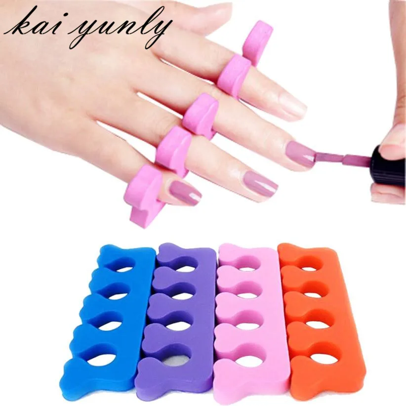 

100pcs Soft Finger Toe Separator Tool Nail Art Pedicure Manicure for Nail Art #F