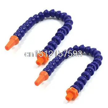 

2Pcs 1/8 PT Tread Round Nozzle Plastic Flexible Water Oil Coolant Pipe