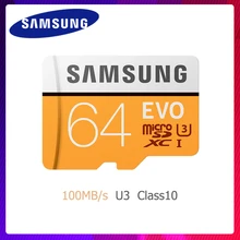 Карта памяти SAMSUNG Micro SD 32 Гб 64 Гб 128 Гб Microsd SDHC C10 UHS-1 Макс 95 МБ/с./с флэш-карта памяти TF EVO SDXC 4 K класс 10