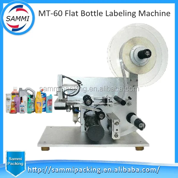 

Semi-auto triangle bottle and flat bottle and surface bottle labeling machine