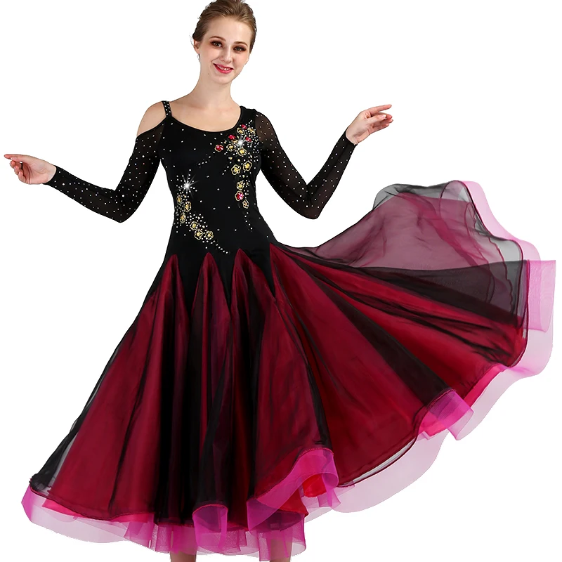 

Ballroom Competition Dance Dresses Women 2019 New High Quality Flamenco Dancing Costume Lady's Elegant Standard Ballroom Dress