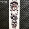 Long Big Full Arm Flash Tattoo For Women Body Leg Art Skull Rose Flower Decals Waterproof Fake Henna Temporary Tattoo Stickers ► Photo 3/6