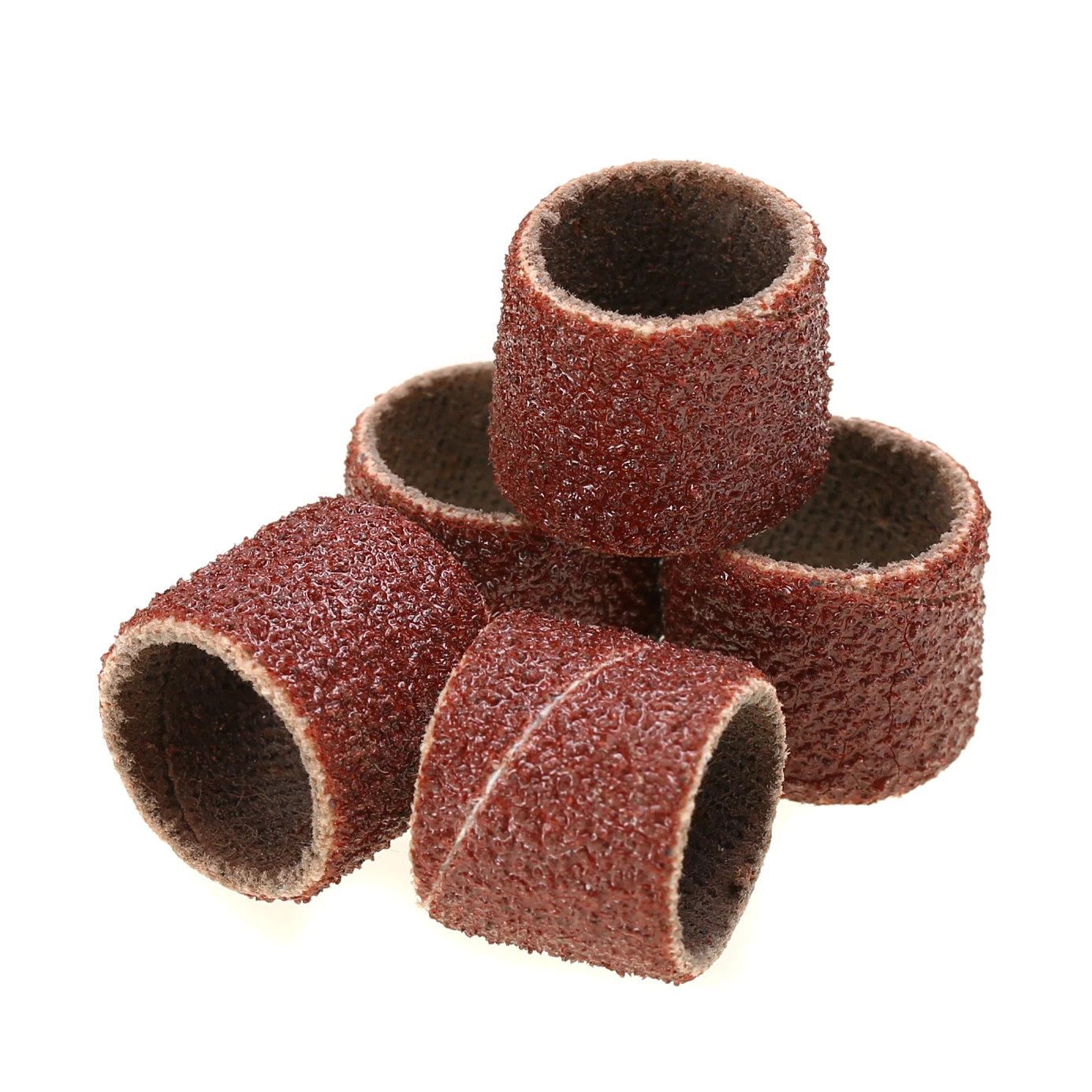 DWZ 100pcs 3/8 inch 80 Sander Grit Sanding Drum Sleeves + 2pc Mandrels