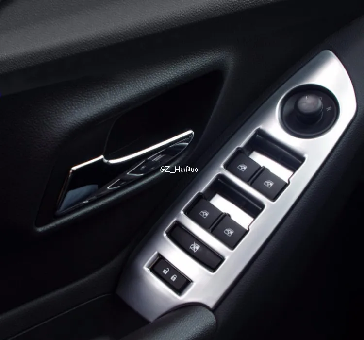 Для Chevrolet Trax 2013- Chrome межкомнатных дверей переключатель Панель крышка 4 шт