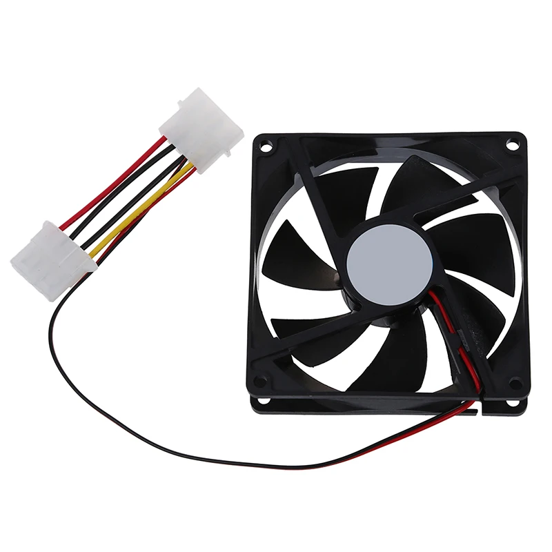 

-DC 12V 4 Pin Black Plastic PC Cooling Fan 90mm x 90mm x 25mm