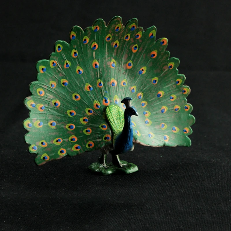 

Simulation Peacock Opening Animal Model Action Figures Toys Kids Early Learning Educational Toys for Children Kids Gifts