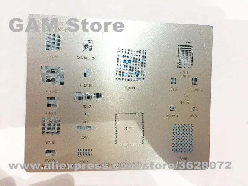 

For iPhone 8 8P 8 Plus 3D BGA Stencil A11 CPU RAM Baseband Power Wifi Audio Charger IC Reballing Pin Direct Heating Template