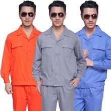 10 комплектов, комплект одежды для работы с длинными рукавами, летняя тонкая Рабочая одежда из хлопка, защитная одежда, Рабочая форма, полный комплект для ремонта двигателя