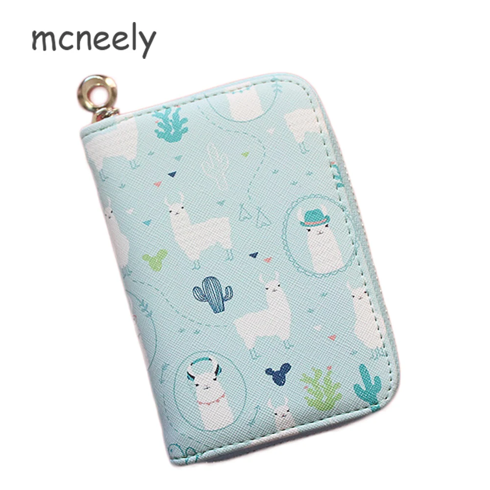 

2019 Fashion Alpaca Women Purse Clutches Cactus Female Zipper Wallet Money Bags For Woman Cards Purse Hand bags with Wrist strap