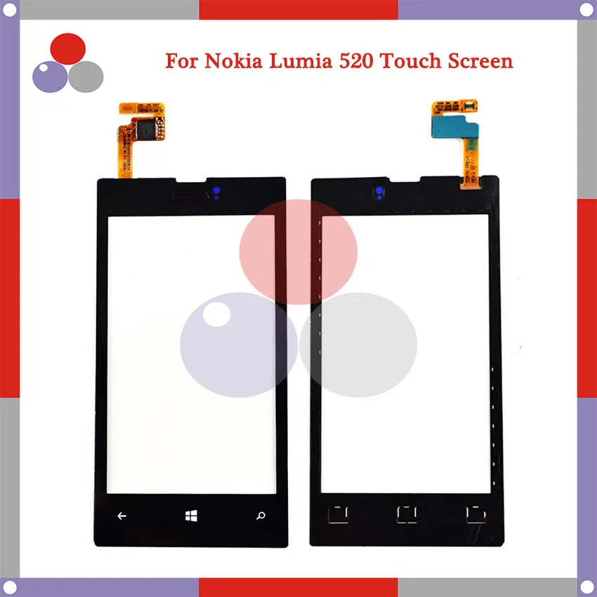 Высокое качество для Nokia Lumia 520 N520 сенсорная панель дигитайзер внешняя стеклянная линза