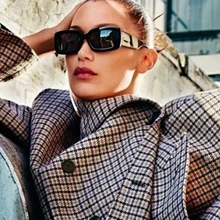 Новинка, женские солнцезащитные очки, брендовые, дизайнерские, маленькие, квадратные, солнцезащитные очки для женщин, белая оправа, для девушек, Ретро стиль, солнцезащитные очки, 1436