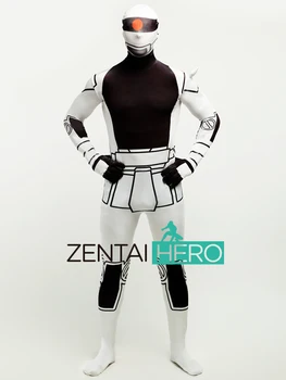 

Free Shipping DHL New Arrival Printing Gundam Lycra Spandex Robot Zentai Suit Cosplay Zentai Halloween Events Costume LZ112237