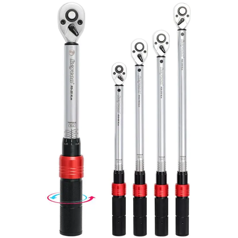 

1/2'' 1/4'' 3/8'' Adjustable Drive Torque Wrench Hand Spanner Ratchet Bike Bicycle Repair Tool