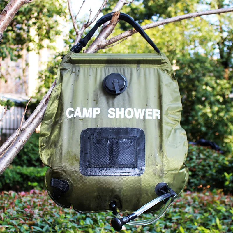 Luyao 20L Outdoor Shower Bag Solar Hot Water Bag Self-Driving Camping Shower Bag Outdoor Camping Equipment 