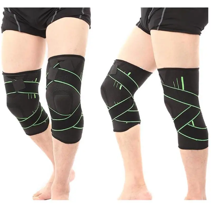 

1PC Knee Pads Outdoor Sports Safety Breathable Elastic Brace Gym Train Weight Bandage Compression Pad Sleeve Sport Protection