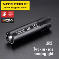 NITECORE – mini lampe de poche 2 en 1, lampe de poche ultra lumineuse, projecteur multi usage, Led, recherche EDC, camping, 1000 Lumens, LR12 
