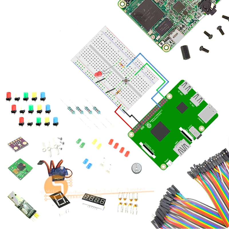 Горячая Распродажа! Raspberry Pi/NXP макетная плата общее интеллектуальное оборудование инновации DIY принадлежности для стартера бесплатная