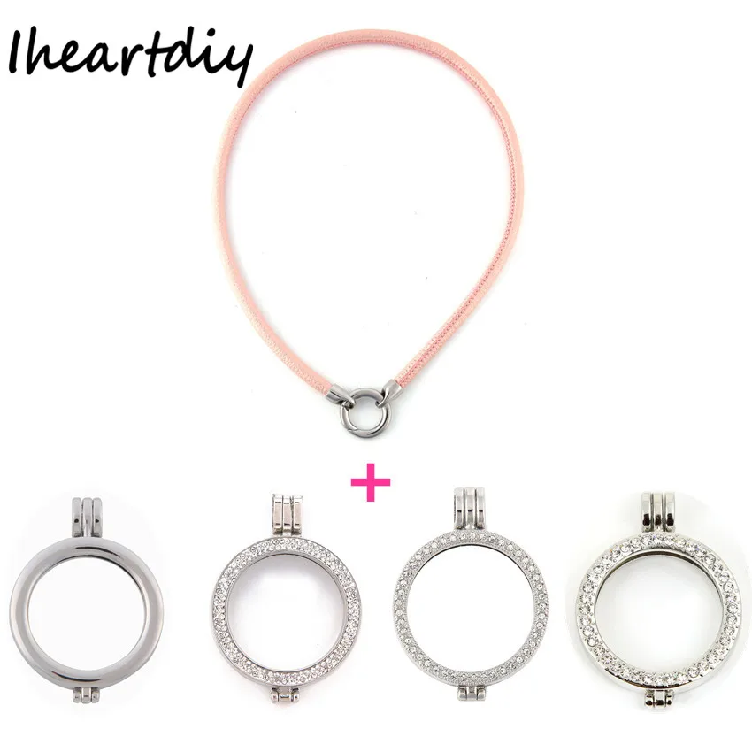 Hot Sale 35mm Alloy Coin Holder Frame Pendant Plus 45cm Silver Clasp