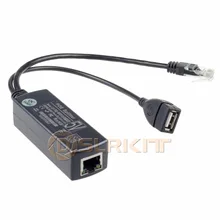 DSLRKIT Active PoE Splitter 48V to 5V 5.2V 2.4A USB TYPE A Female 802.3af for tablet
