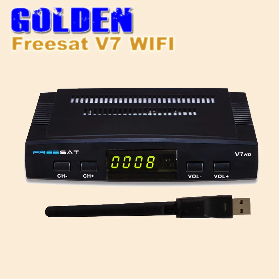 Prix pour 2 PCS Freesat V7 avec 2 PCS USB WIFI satellite DVB-S2 avec Ccamnecamd powervu youtube Récepteur Satellite freesat v7 S2 Prix pour 2 PCS Freesat V7 avec 2 PCS USB WIFI satellite DVB-S2 avec Ccamnecamd powervu youtube Récepteur Satellite freesat v7 S2