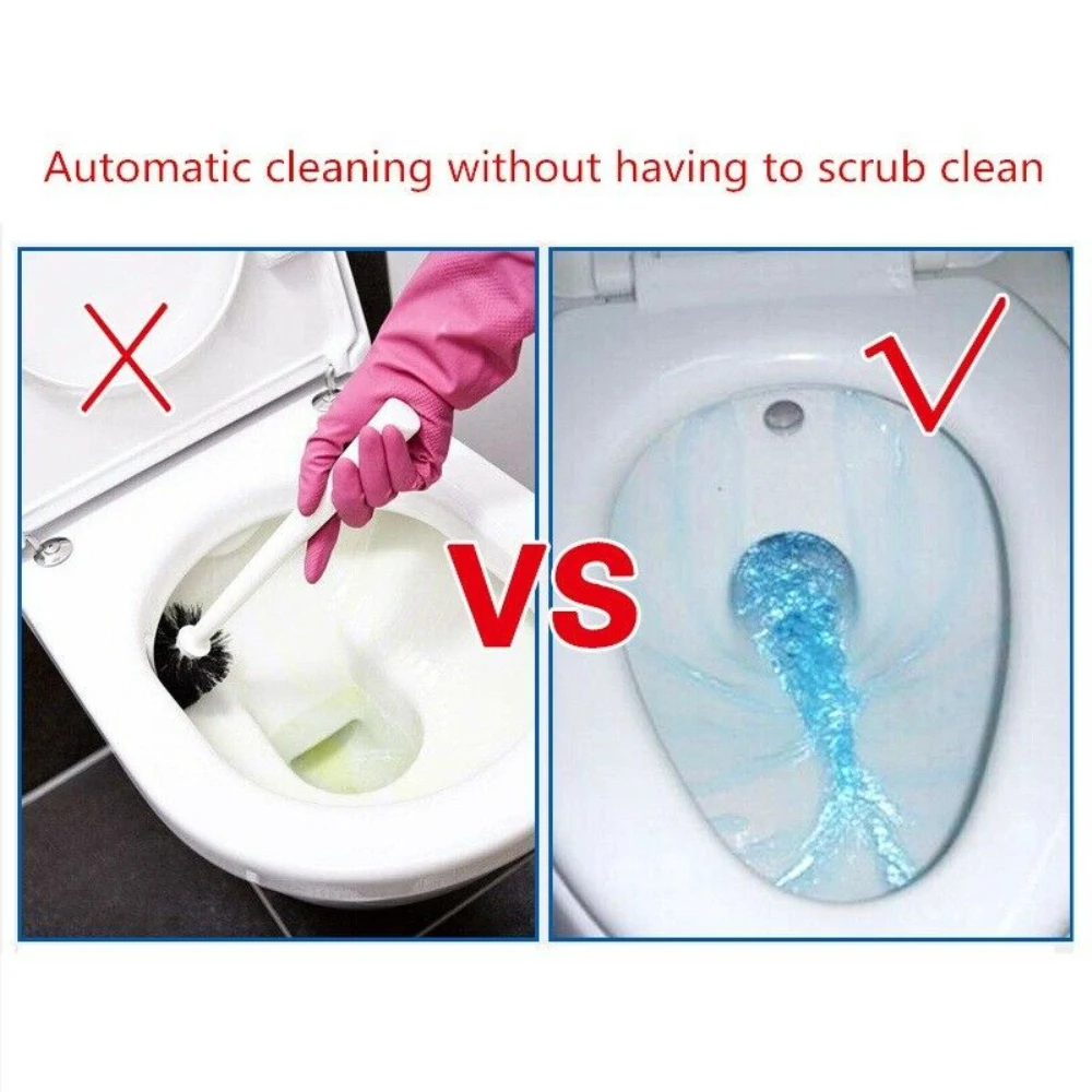 

1 pc New Hot Magic Lasting Automatic Flush Toilet Cleaner Stain Remover Bottled Freshness in Every Flush Toilet Clean detergent