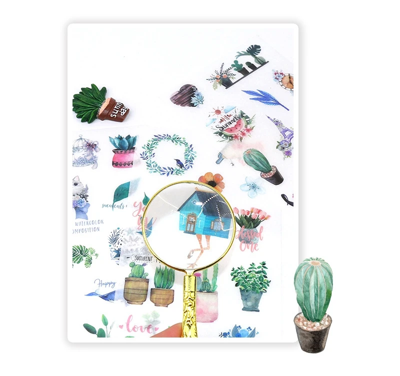 Girl Cartoon Stickers Anime Cute Kawaii Sticker Mobile Phone Book Gift DIY Ablum Diary Scrapbooking decoration label Stickers