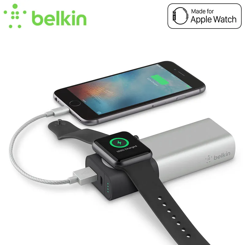Belkin оригинальный MFi признаны 6700 мАч внешний Беспроводное зарядное устройство для