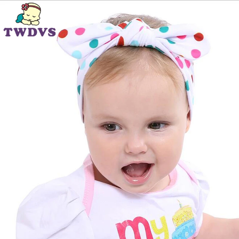 1PC Newborn Baby Headband Dot Knot Headwear Infant Hair Accessories